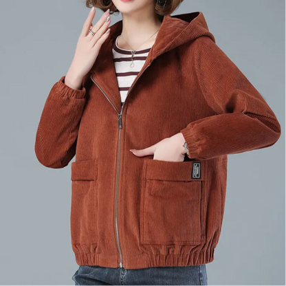 Norla Corduroy Hooded Jacket — Soft Mid-Weight Layering Jacket