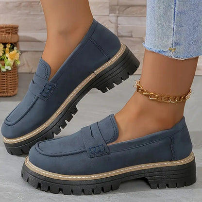 Norla Lugloafers — Chunky Sole Penny Loafers with Cushioned Comfort