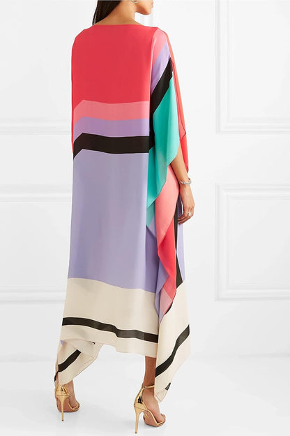 Nexora | Elegant Kaftan With Geometric Print