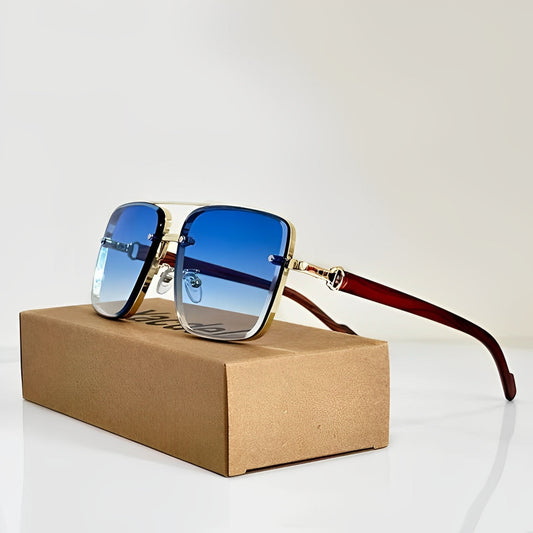 Lorian Aviator Sunglasses — UV400 Protection with Adjustable Fit