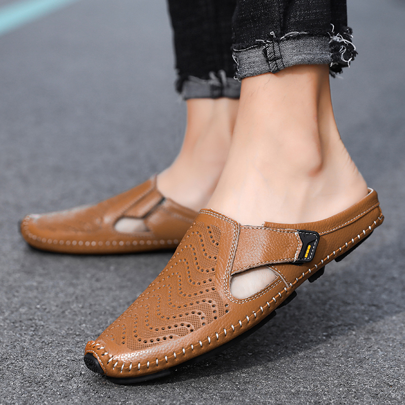 Norlo — Genuine Italian Leather Sandals with Breathable Comfort