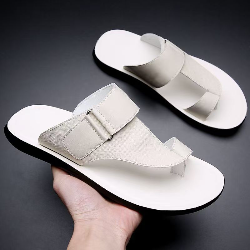Lerato — Premium Leather Sandals with Cushioned Footbed and Toe-Loop