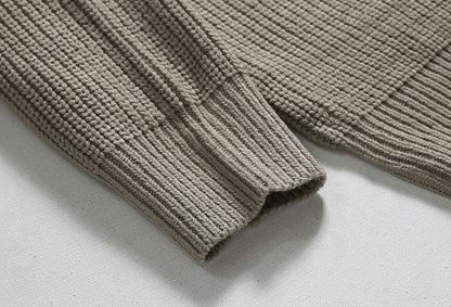 Norla — Knitted Half-Zip Sweater with Adjustable Collar