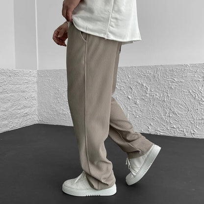 Norla — Soft Ribbed Knit Pants with Adjustable Waist for Comfort