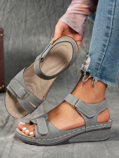 Solarexa™ Cushioned Wedge Sandals — Enjoy Pain-Free Steps and All-Day Refreshing Comfort
