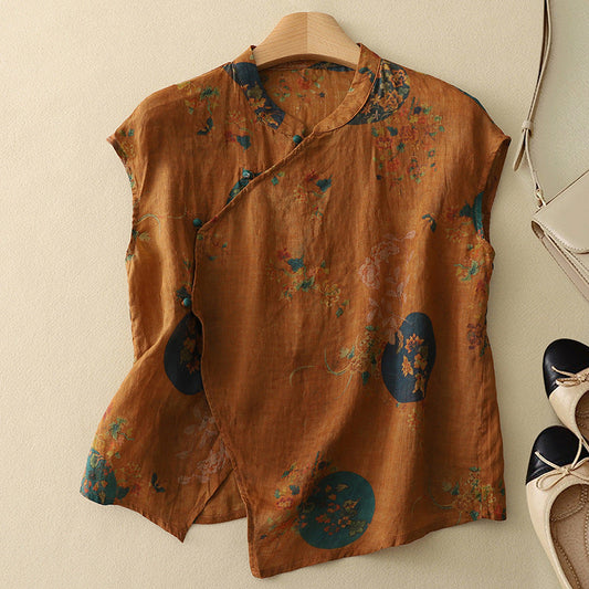 CYNTHARY LINEN TOP
