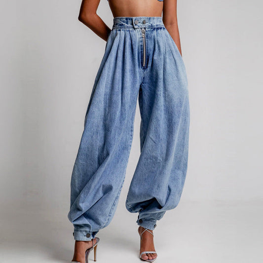 Balloon Trousers™ — Sculpt Your Curves and Command Every Room with Bold Denim Drama