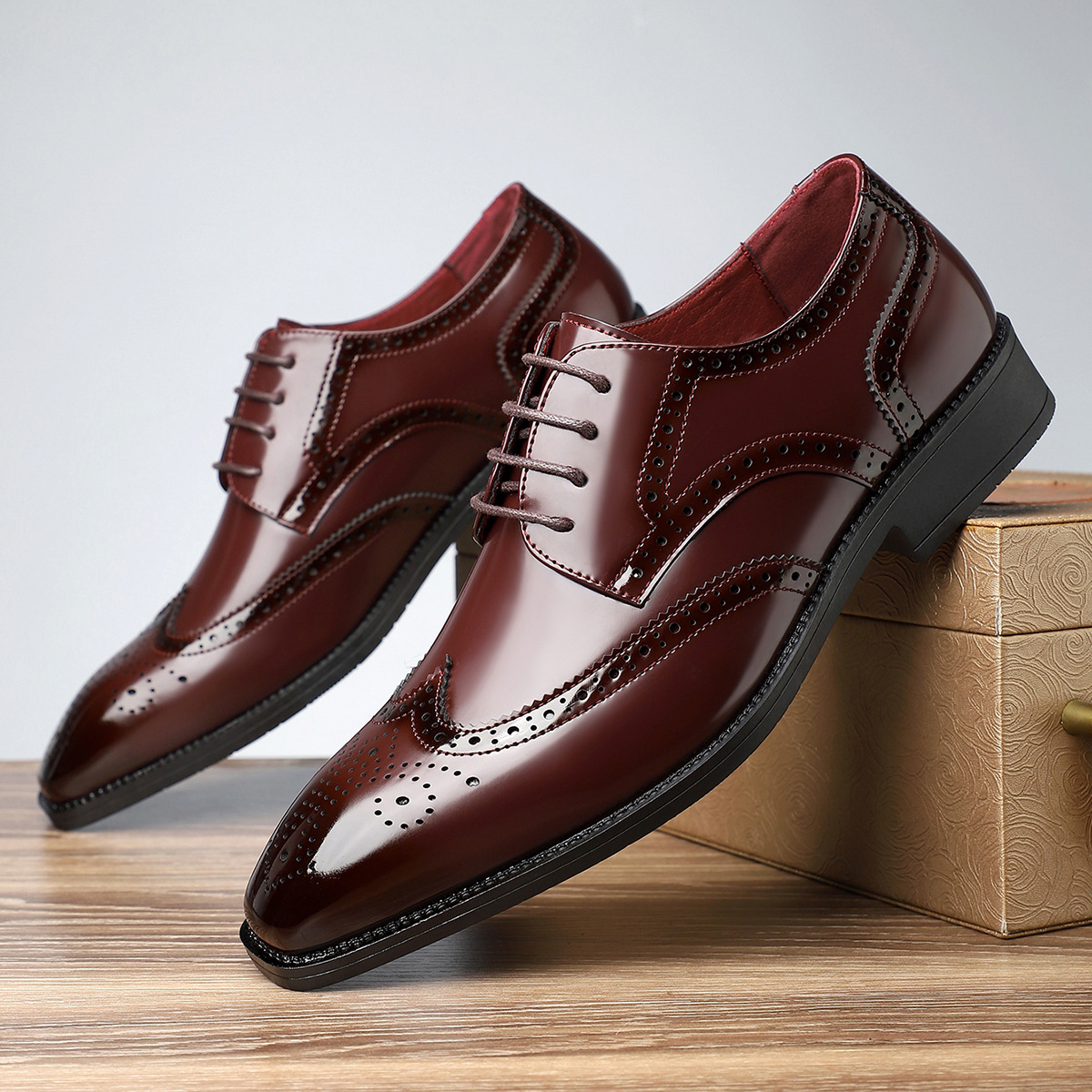 SH-CambridgeBrogue™ — Command Attention with All-Day Power and Style