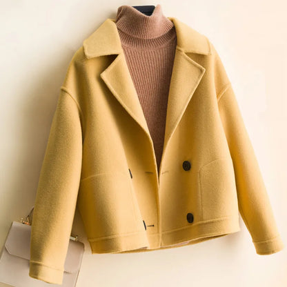 Norla — Double-Breasted Cashmere Wool Jacket for Fall and Winter
