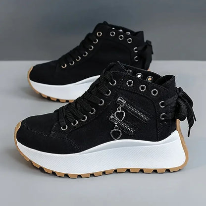 Avenzea — Women's Denim Sneakers with Chunky Platform Sole
