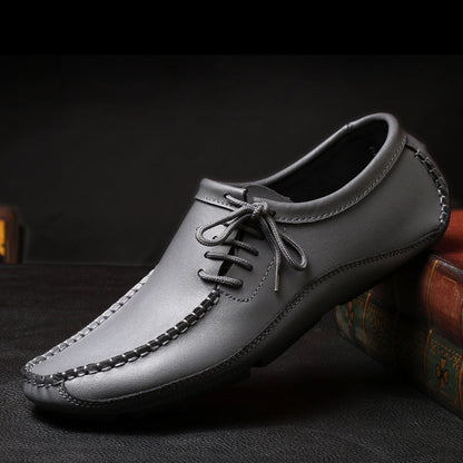 Avenna — Premium Leather Loafers with Lace-Up Comfort Design