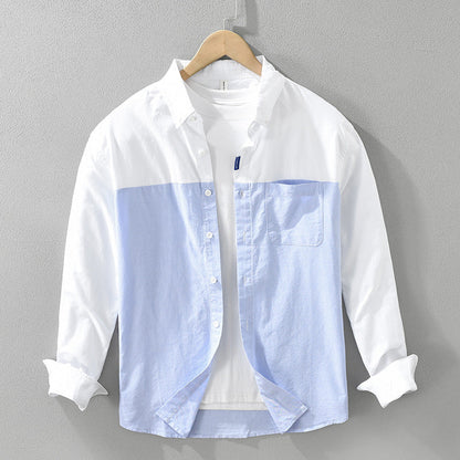 Arleno — Lightweight Cotton Summer Shirt with Two-Tone Design