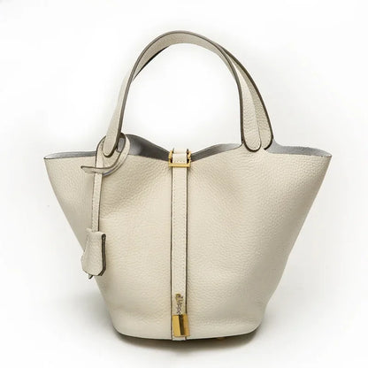 Liora — Handmade Full-Grain Leather Handbag with Zip Closure