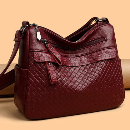 Norla — Quilted Leather Crossbody Bag with Smartphone Pocket