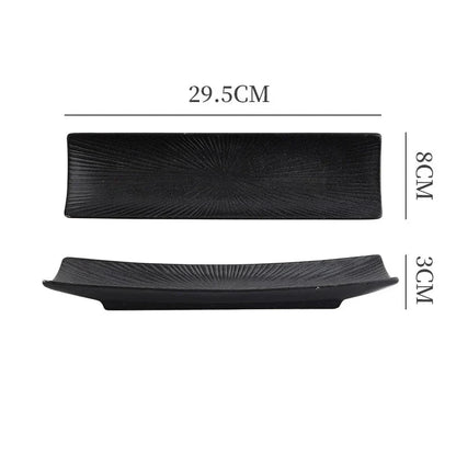 Liora — Minimalist Ceramic Sushi Plate with Elegant Design