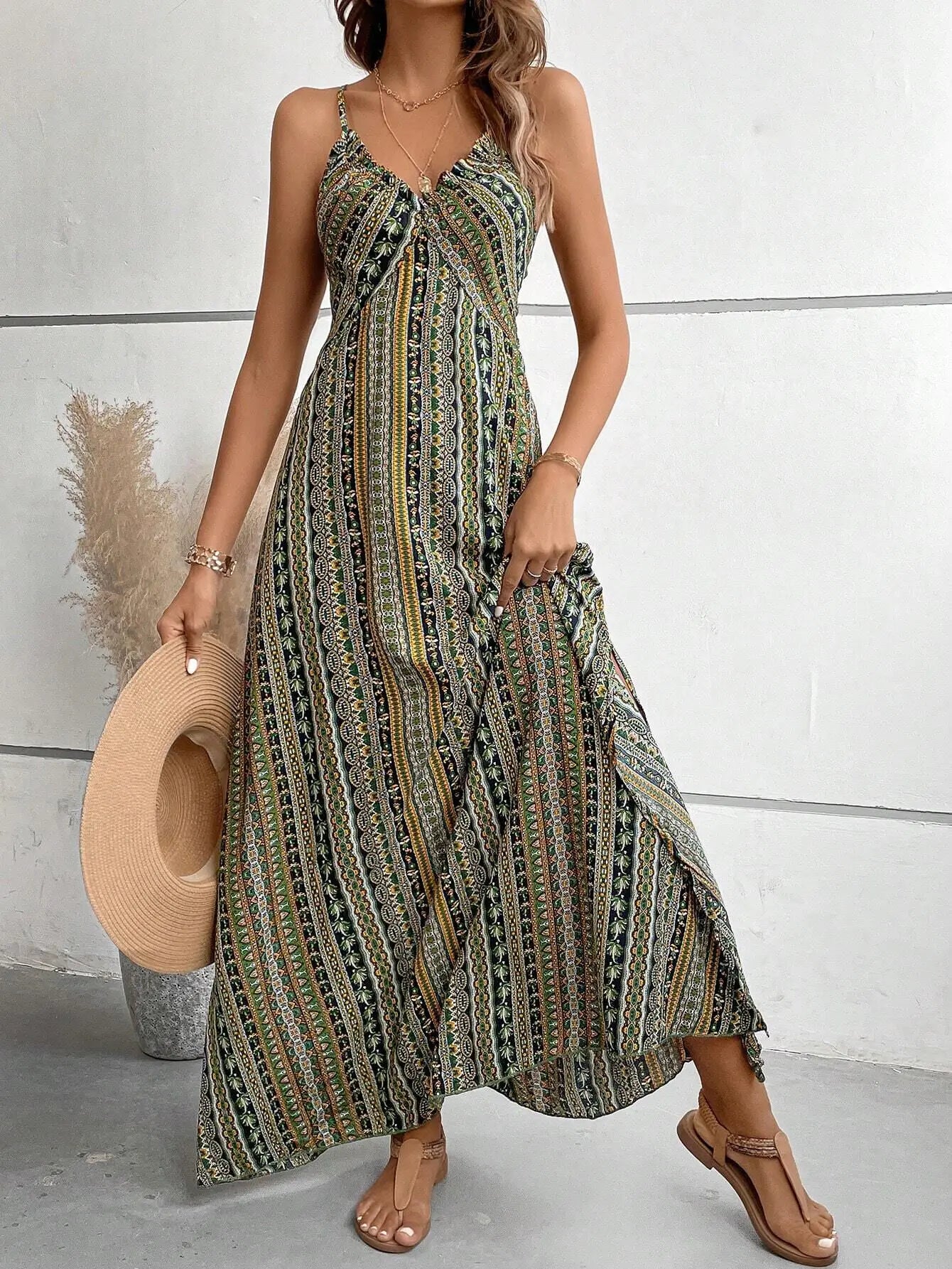 Nuvora Boho Backless Sundress