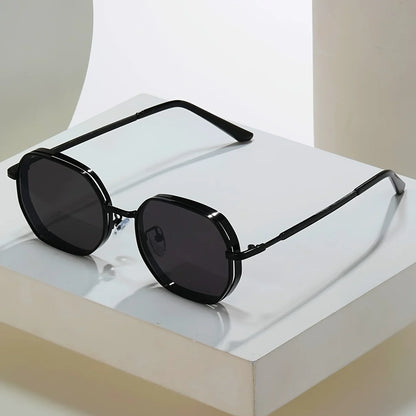 Lurexen — Retro Metal Frame Sunglasses with UV400 Protection