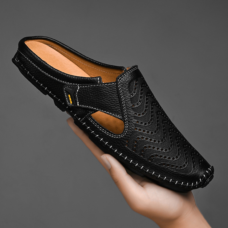 Norlo — Genuine Italian Leather Sandals with Breathable Comfort