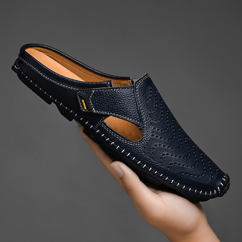 Norlo — Genuine Italian Leather Sandals with Breathable Comfort