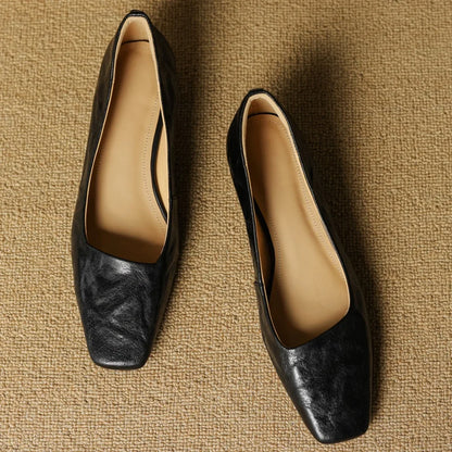 Alaris — Genuine Leather Kitten Heel Pumps with Cushioned Insole