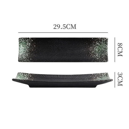 Liora — Minimalist Ceramic Sushi Plate with Elegant Design