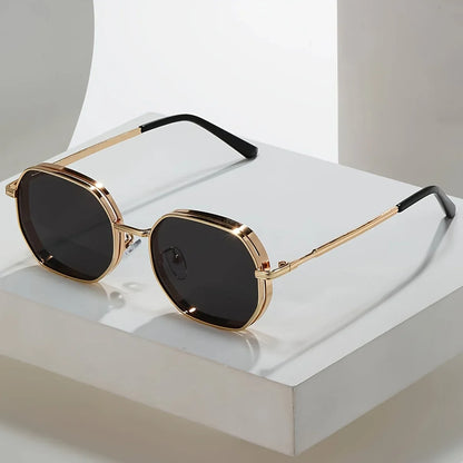Lurexen — Retro Metal Frame Sunglasses with UV400 Protection