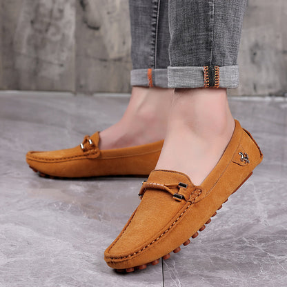 Velorio — Premium Suede Loafers with Cushioned Comfort and Metallic Accents