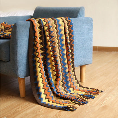 Owen Colorful Chevron Coverlet™ — Wrap Yourself in Bold, Boho Luxury That Wows Every Room