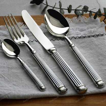 VeroLux™ Elite Flatware — Command Respect and Dine Like Royalty Every Time