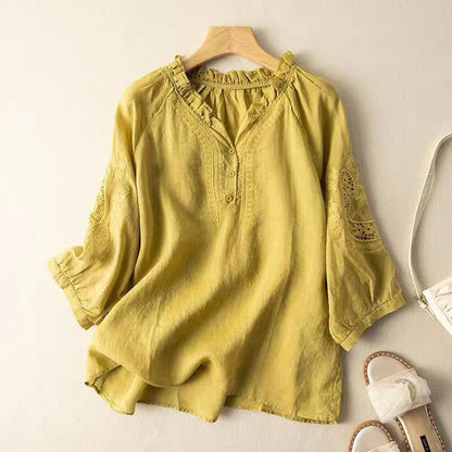 EmbroLinen™ — Own Every Glance with Feather-Light Comfort and Timeless Flair