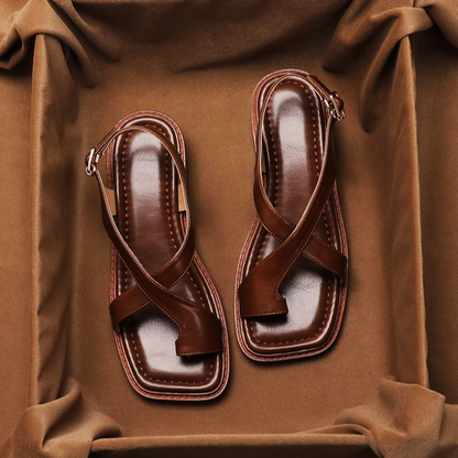 Velitura™ Leather Sandals — Step All Day in Cloud-Like Comfort and Confident Style