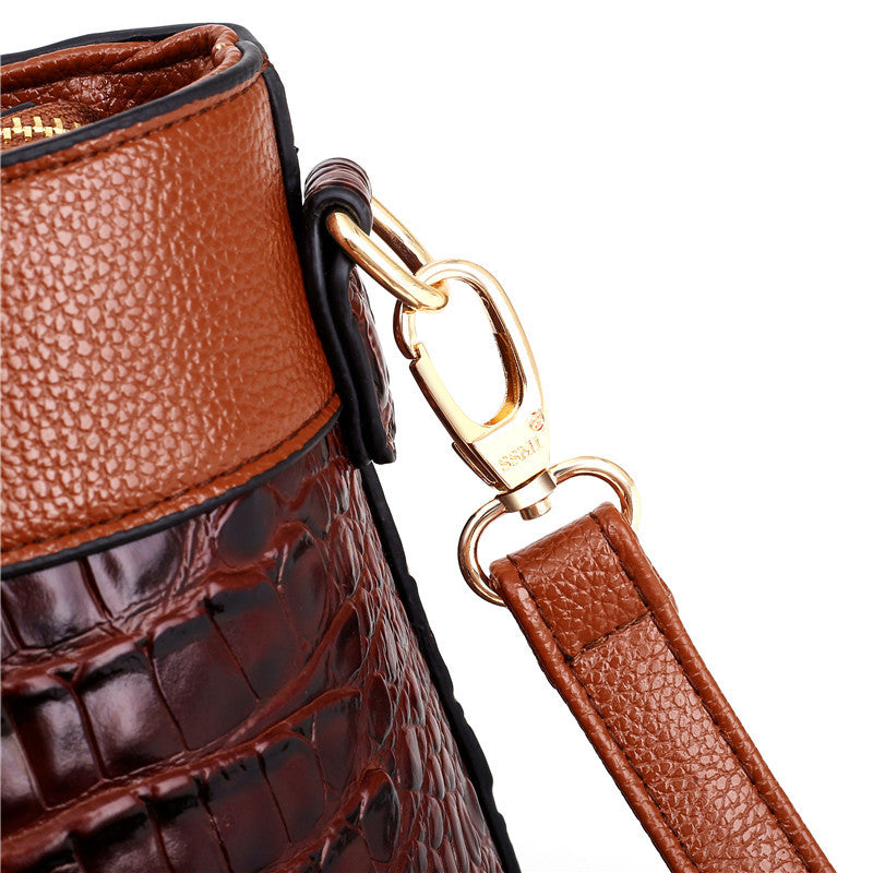 Norla — Vintage Croc Handbag with Convertible Design