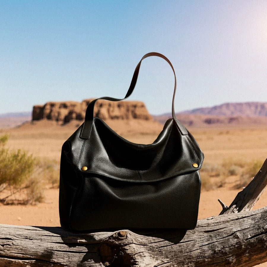 Lioren — Women's Genuine Leather Soft Minimalist Casual Tote Bag