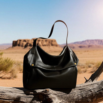 Lioren — Women's Genuine Leather Soft Minimalist Casual Tote Bag