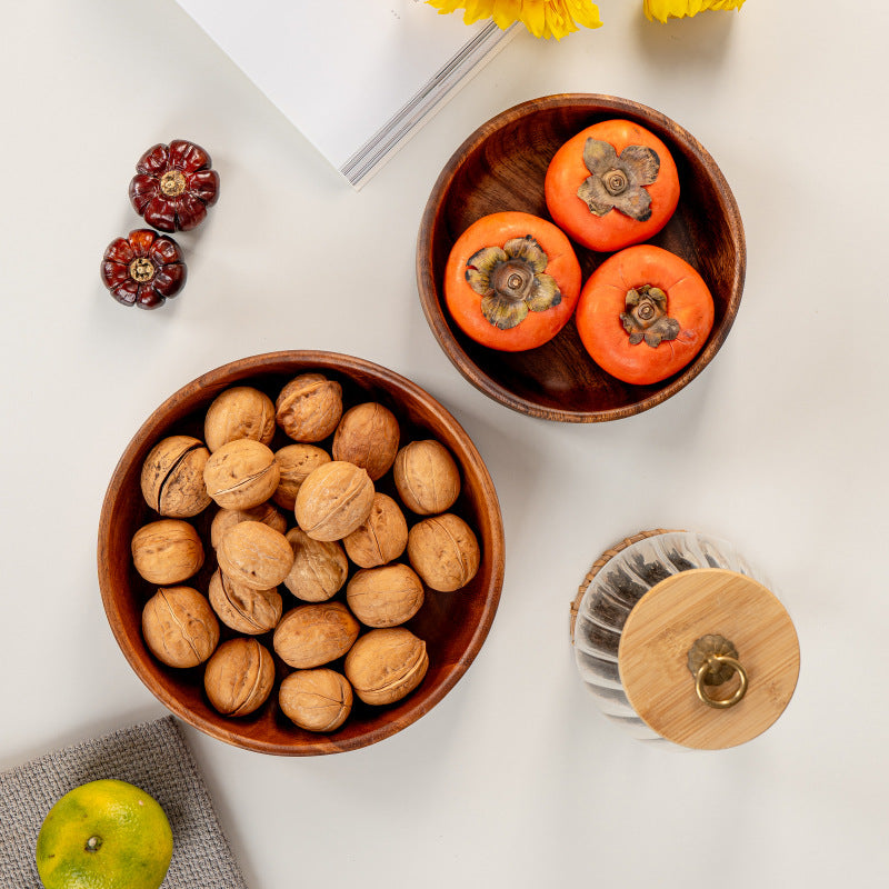 Tondo Walnut Bowl™ — Command Natural Elegance That Sparks Envy Every Time