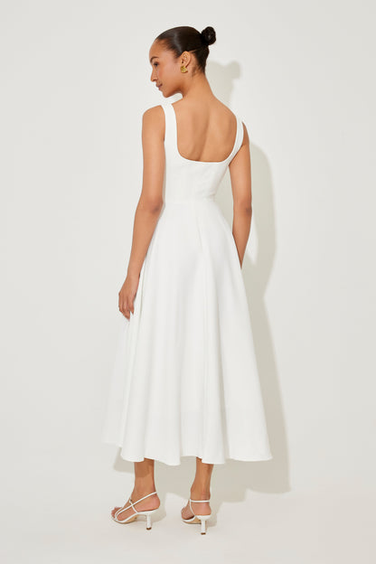 Celestara™ Flow Midi Dress — Own Every Room with Effortless, Jaw-Dropping Elegance