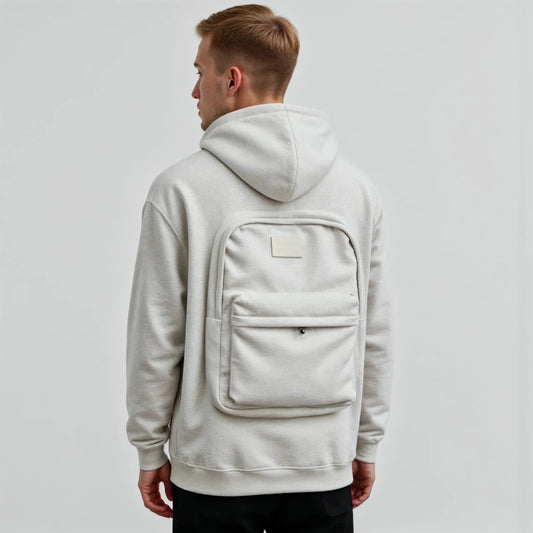 Tazziro TravelShell — Men's Jacket with Built-In Hidden Backpack