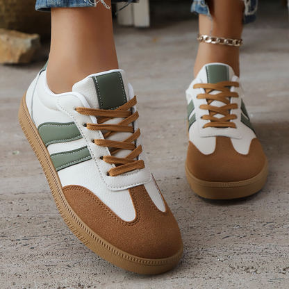 Kaelen — Retro Leather Sneakers with Cushioned Comfort