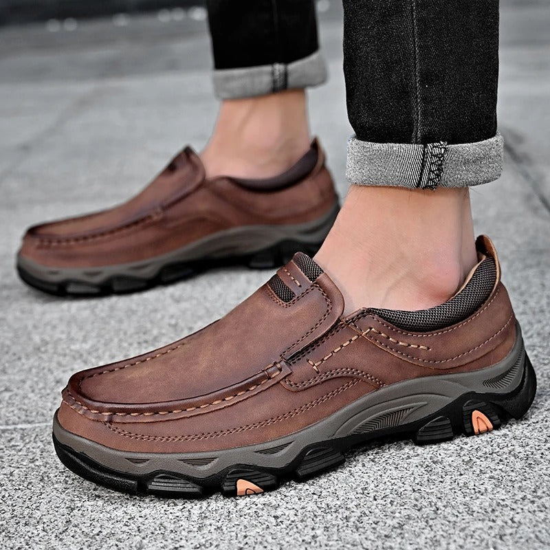 Cowhide Cruiser™ — Conquer Every Step with Unmatched Comfort and Grip