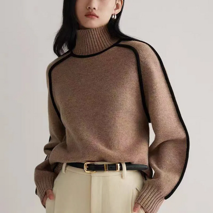 Norla — Women's Cozy Turtleneck Sweater with Relaxed Fit