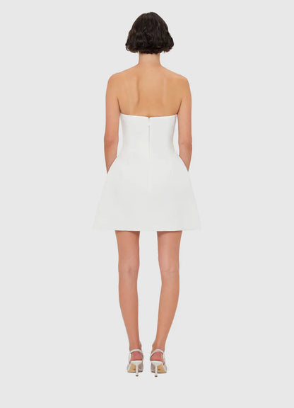 Rosario Applique Floral Bustier Mini Dress – Own Every Eye and Ignite Pure Desire