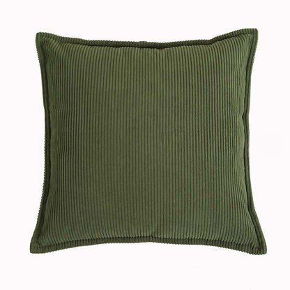 Velora — Ribbed Corduroy Throw Pillow with Earthy Tones