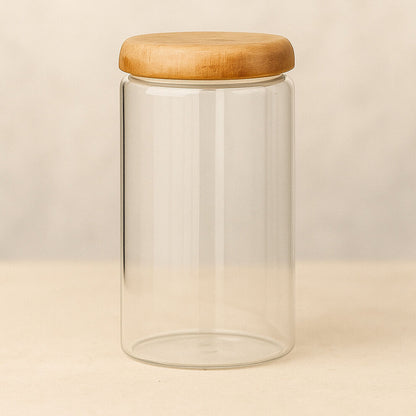 Acacia Glass Kitchen Storage Jars™ — Unlock Pantry Perfection with Stylish, Flavor-Sealing Freshness
