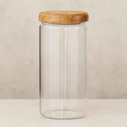 Acacia Glass Kitchen Storage Jars™ — Unlock Pantry Perfection with Stylish, Flavor-Sealing Freshness