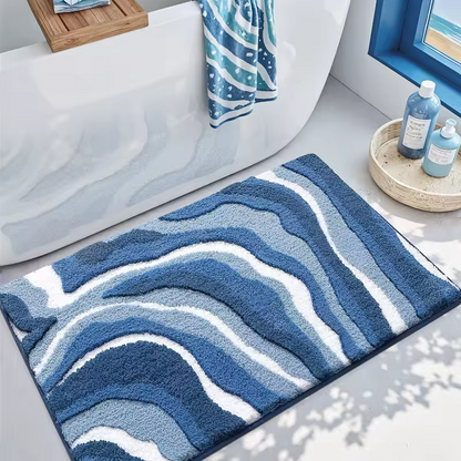 MicroVelvet Bath Rug™ — Wrap Your Feet in Plush Safety and Endless Comfort