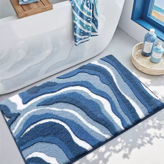 MicroVelvet Bath Rug™ — Wrap Your Feet in Plush Safety and Endless Comfort