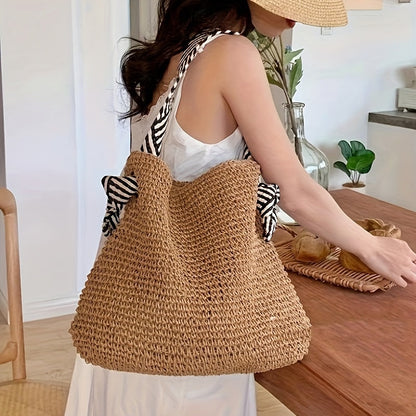 Kaelen — Handwoven Eco-Friendly Carryall Bag with Magnetic Closure