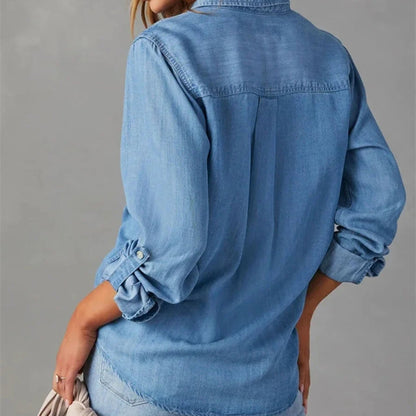 Elevyn — Lightweight Denim Shirt with Relaxed Fit for Layering