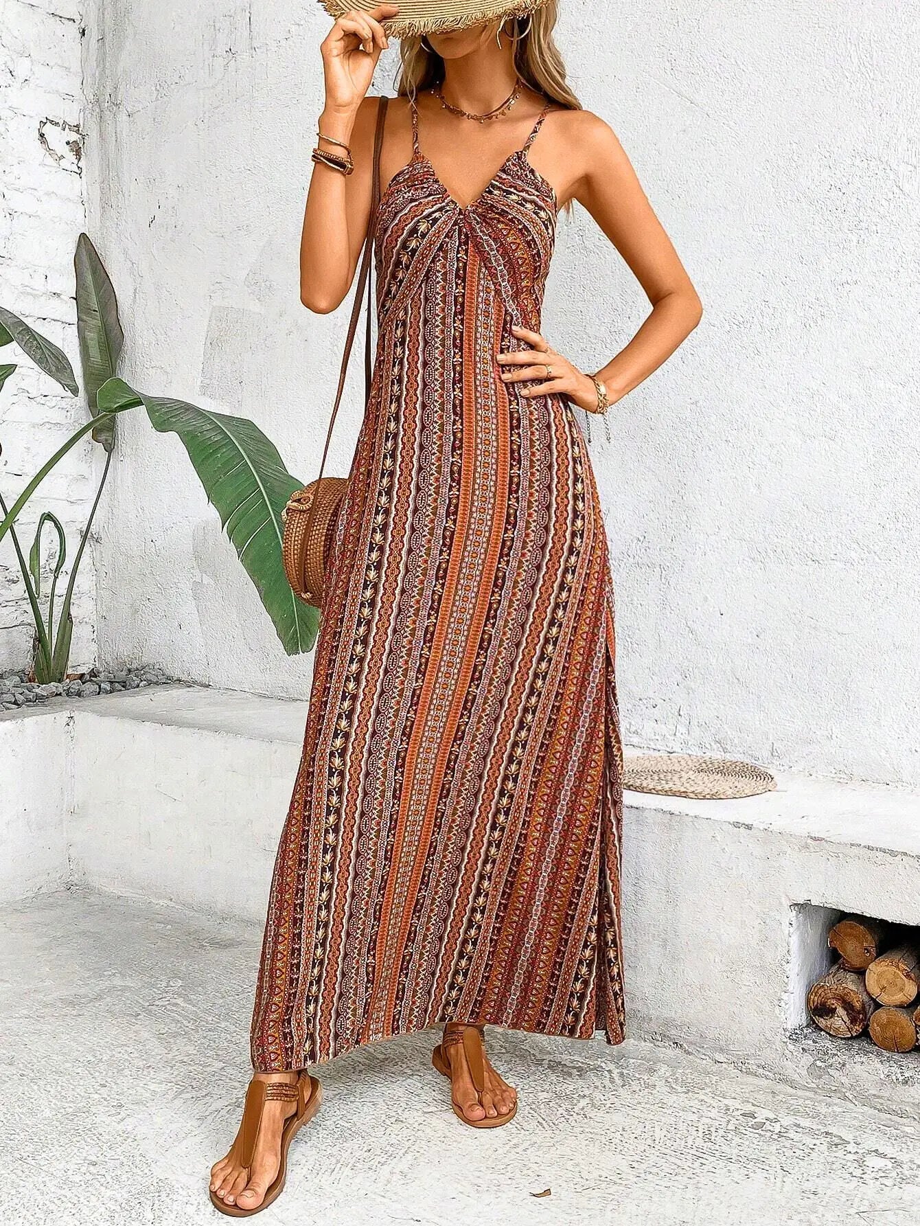 Nuvora Boho Backless Sundress