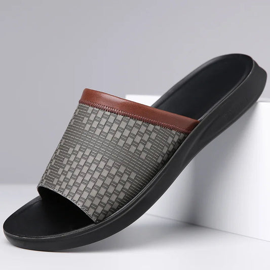 Calden — Premium Woven Leather Sandals with Cushioned Footbed